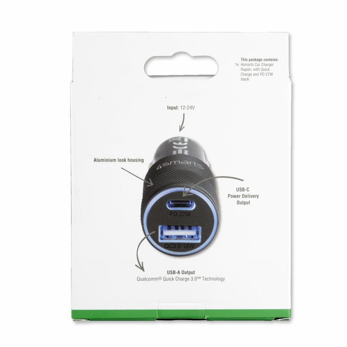 EAN 4250774953293 - 4smarts 464448 cargador de dispositivo móvil Universal Negro Encendedor de cigarrillos Auto imagen 5