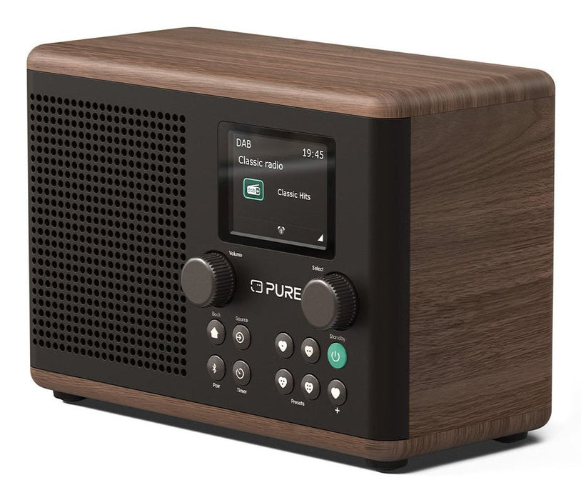 Pure Classic H4 Digitalradio Kaffee Schwarz Walnuss Eu Uk