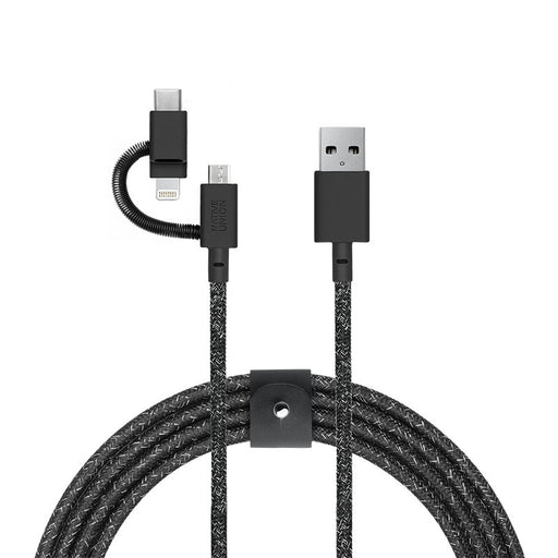 EAN 4895200436645 - Native Union BELT-ULC-CS-BLK-NP cable USB 2 m USB A USB C/Micro USB A/Lightning Negro imagen 2