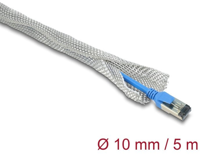 Delock Funda Trenzada Zur Emv Blindaje Selbstschliessend 5 M X 10 Mm