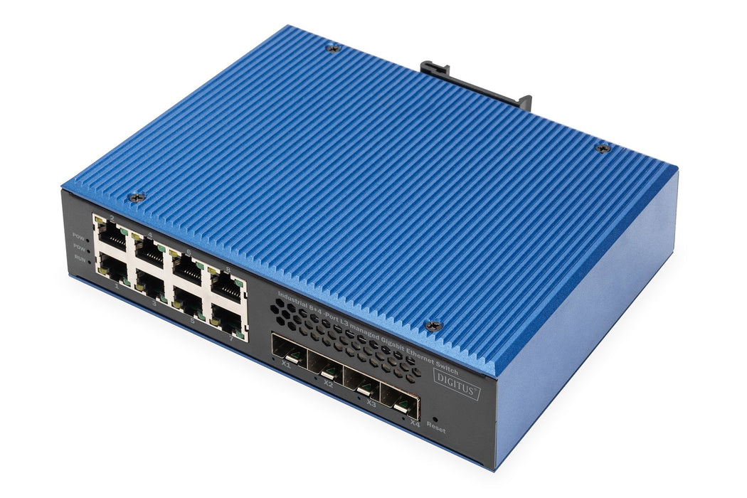 EAN 4016032490241 - Digitus DN-651160 switch Gestionado L2/L3 Gigabit Ethernet (10/100/1000) Negro, Azul imagen 1