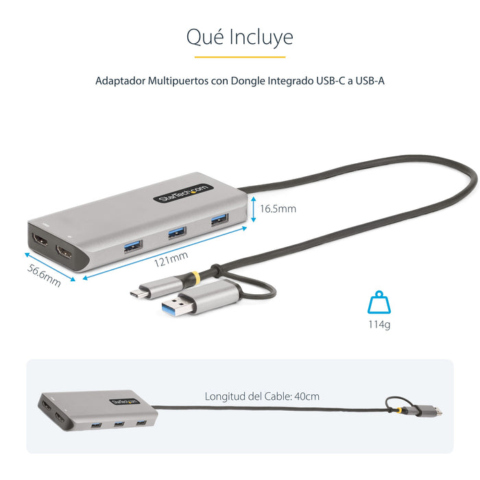 EAN 0065030901260 - StarTech.com 167B-USBC-MULTIPORT base para portátil y replicador de puertos Alámbrico USB 3.2 Gen 1 (3.1  imagen 12