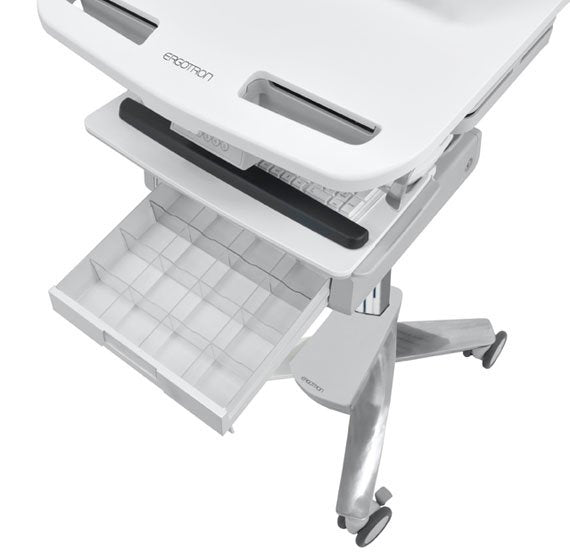 Ergotron Styleview Laptop-Wagen Sla-Antrieb 2 Schublade 1x2 Eu Bis 43,9cm 17,3zoll 10kg. Anhebung 51cm 66ah Power System 2x33ah 12v