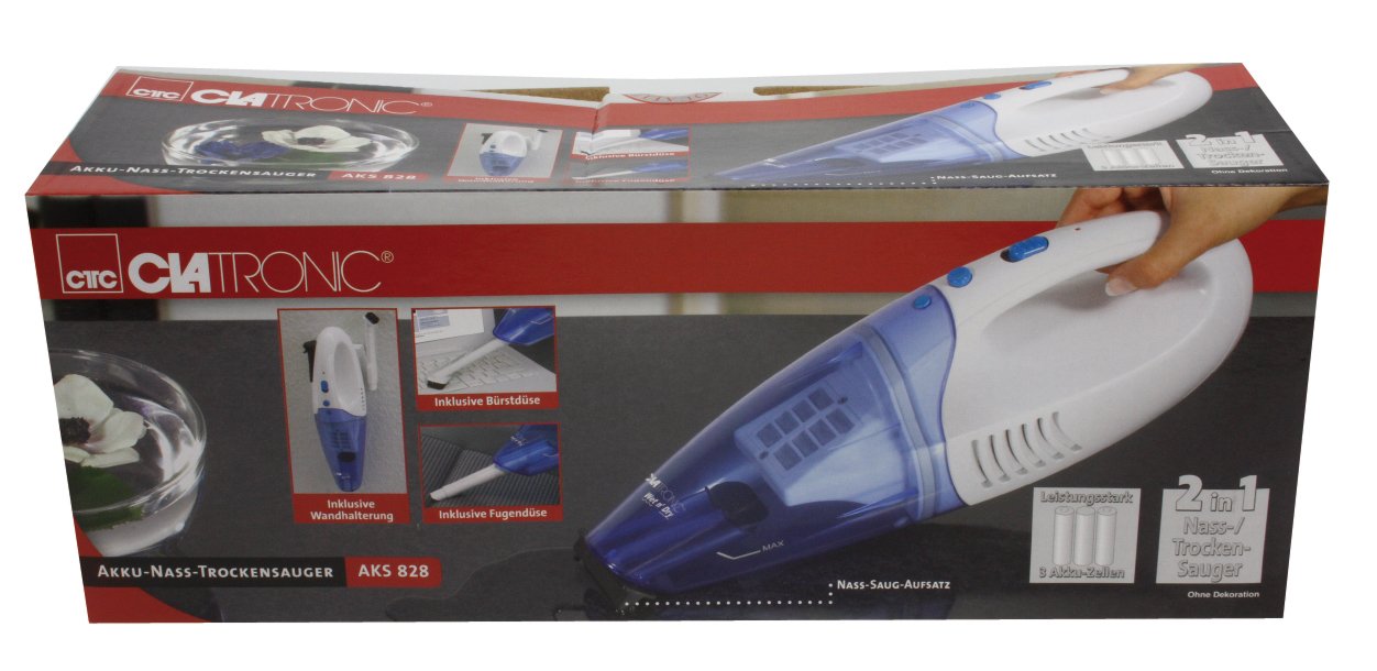 EAN 4006160810523 - Clatronic AKS 828 aspiradora de mano Azul, Blanco Sin bolsa imagen 3