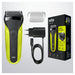 EAN 4210201276326 - Braun Series 3 81702940 afeitadora Máquina de afeitar de láminas Recortadora Negro, Verde imagen 6