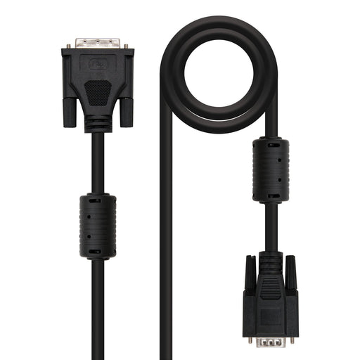EAN 8433281002081 - Nanocable DVI - VGA, 5m VGA (D-Sub) Negro imagen 1