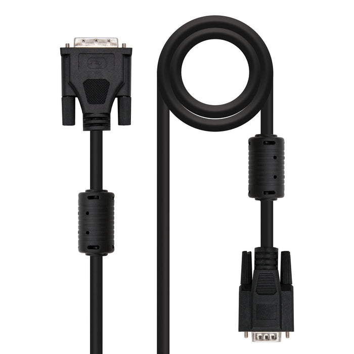 EAN 8433281002081 - Nanocable DVI - VGA, 5m VGA (D-Sub) Negro imagen 1