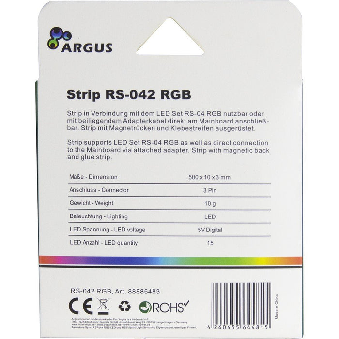 Inter-Tech Argus Rs-042 Rgb, Tiras De Led