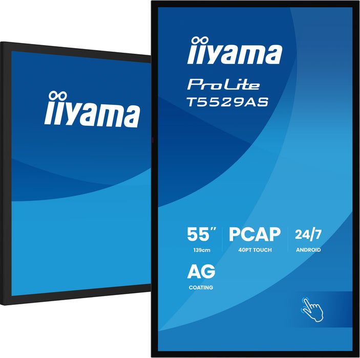 EAN 4948570125586 - iiyama T5529AS-B1AG pantalla de señalización Panel plano interactivo 138,7 cm (54.6") LED Wifi 500 cd / m imagen 6