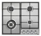 EAN 5906006211400 - Amica PGD6101APR hobs Acero inoxidable Integrado 59 cm Encimera de gas 4 zona(s) imagen 1