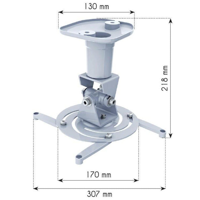EAN 8054529022397 - Techly ICA-PM 100WH montaje para projector Techo Blanco imagen 3