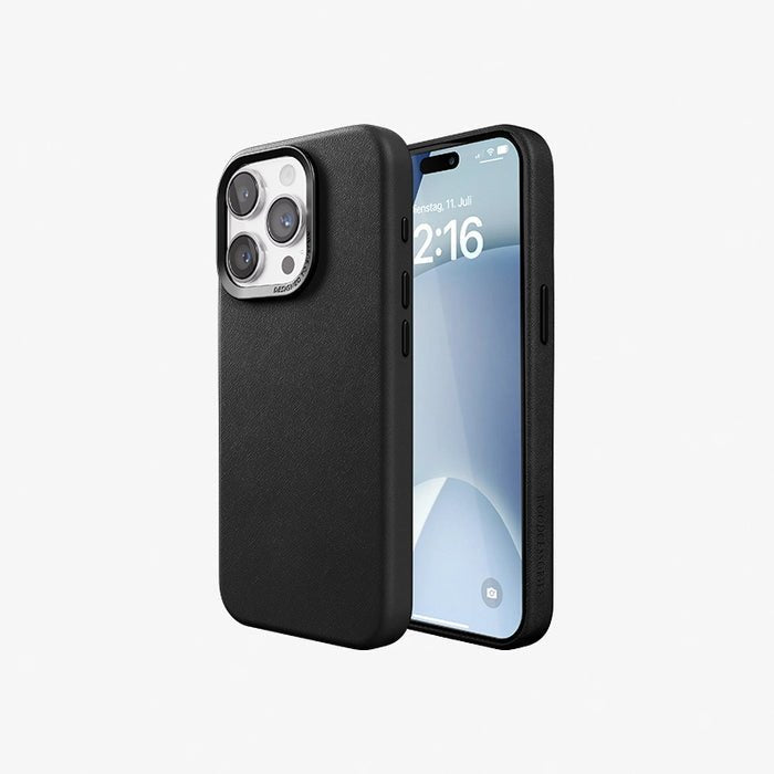 Woodcessories Bio Leather Funda Magsafe Iphone 15 Pro Negra