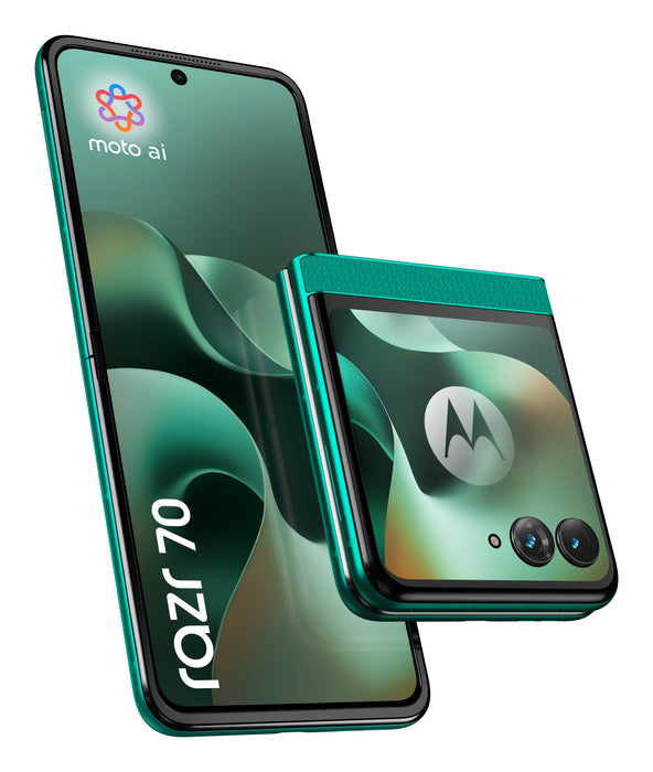 EAN 0840493609850 - Motorola razr 70 17,5 cm (6.9") SIM doble Android 16.0 5G USB Tipo C 8 GB 256 GB 4800 mAh Verde oscuro imagen 1