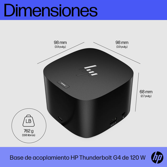 EAN 0196068757403 - HP Thunderbolt Dock 120W G4 Alámbrico Thunderbolt 4 Negro imagen 7
