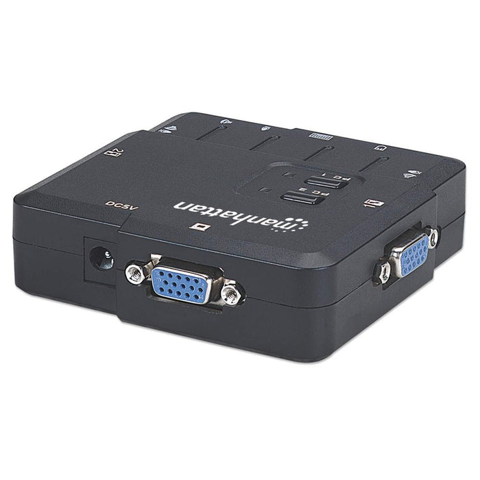 EAN 766623151252 - Manhattan 151252 interruptor KVM Negro imagen 4