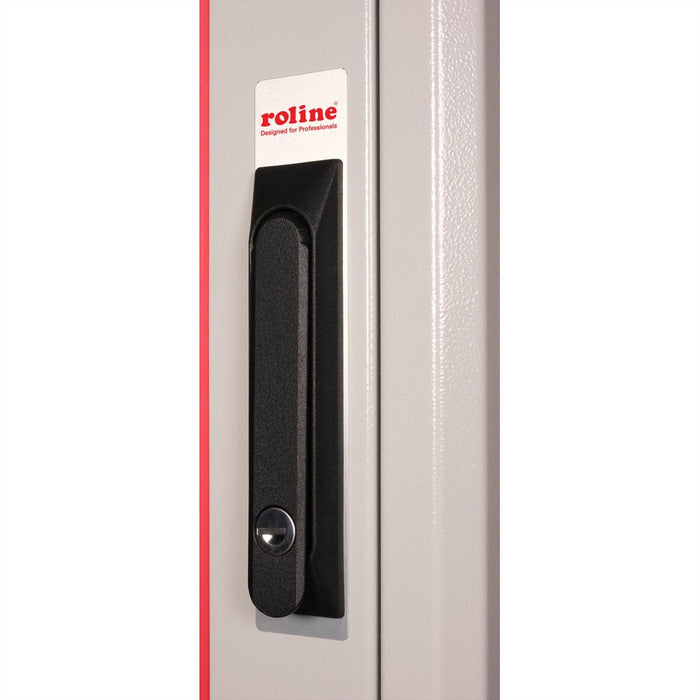 Roline 19-Zoll Netzwerkschrank Basic 42 He, 800x800 Bxt Glastr Grau