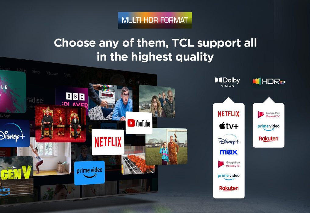 Tcl 75v6c (189.3 Cm (75 Zoll), Negro, Ultrahd/4k, Triple Tuner, Aipq-Prozessor) 75v6c