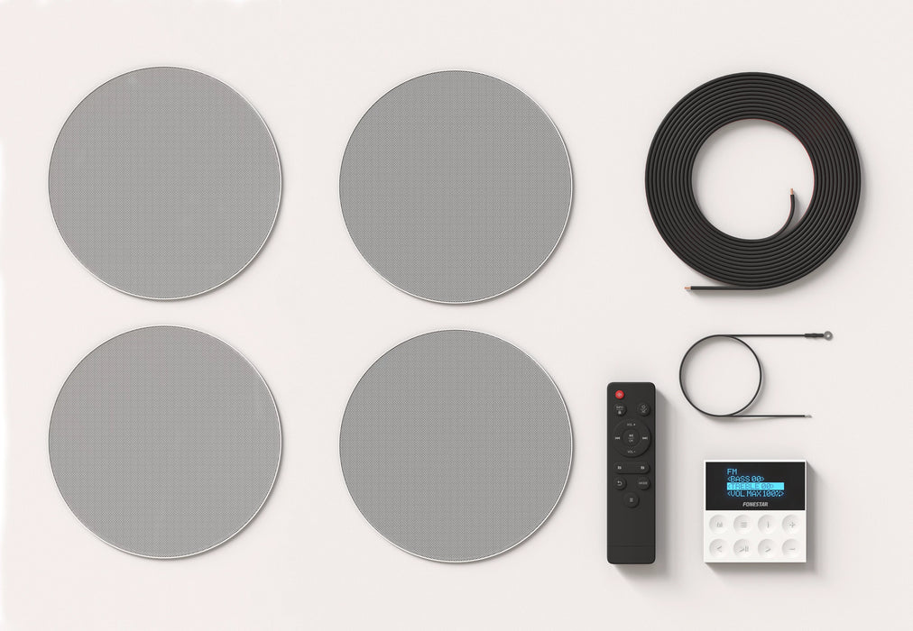 EAN 8422521013079 - Fonestar KS-WALL-4 sistema de audio para el hogar Minicadena de música para uso doméstico 50 W Negro, Gri imagen 5