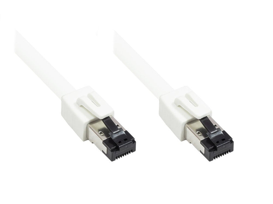 Rns® Cable De Red Cat. 8.1, S Ftp, Pimf, Halogenfrei (Lszh), 2000mhz, 40gbit S, Weiss, 0,5m, Good Connections®