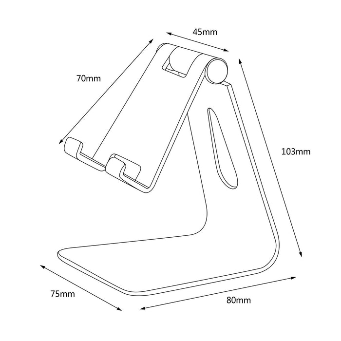 EAN 8436574705454 - AISENS MS1PM-083 soporte Soporte pasivo Teléfono móvil/smartphone, Tablet/UMPC imagen 7