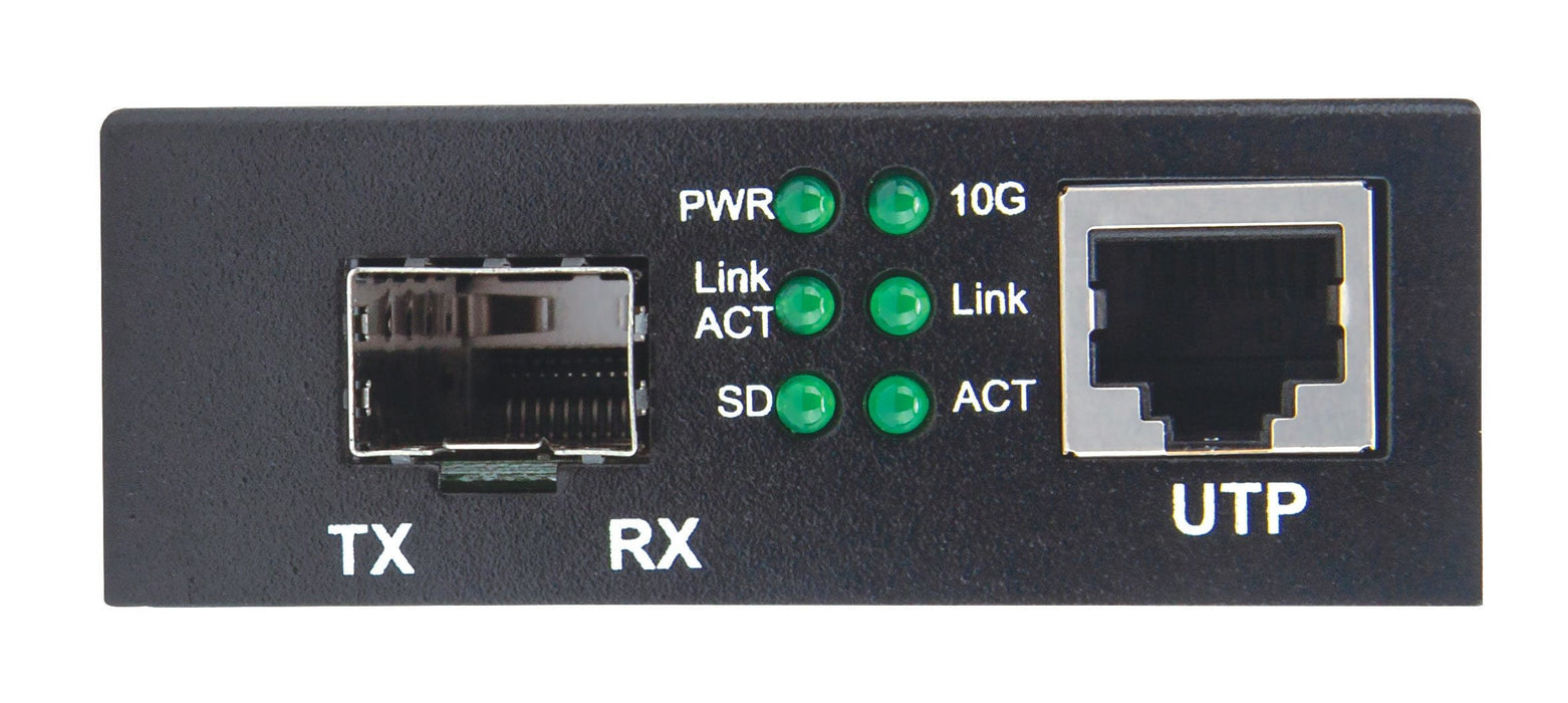 EAN 0766623508193 - Intellinet 508193 convertidor de medio 10000 Mbit/s Negro imagen 3
