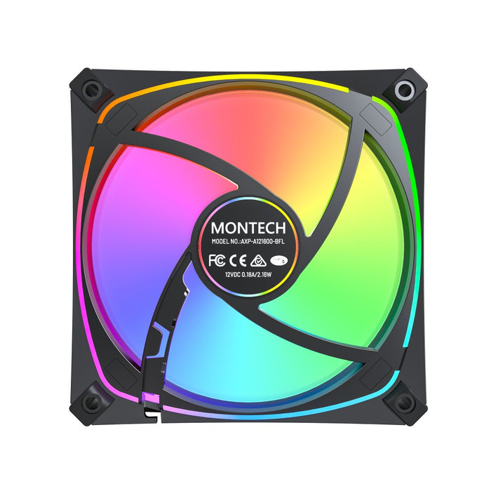 EAN 4710562742381 - Montech AX120 PRO Carcasa del ordenador Ventilador 12 cm Negro 1 pieza(s) imagen 5