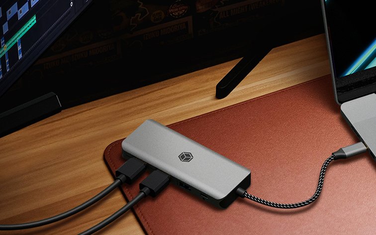 EAN 4250078173908 - ICY BOX IB-DK4012-CPD Alámbrico USB 3.2 Gen 1 (3.1 Gen 1) Type-C Antracita, Negro imagen 2