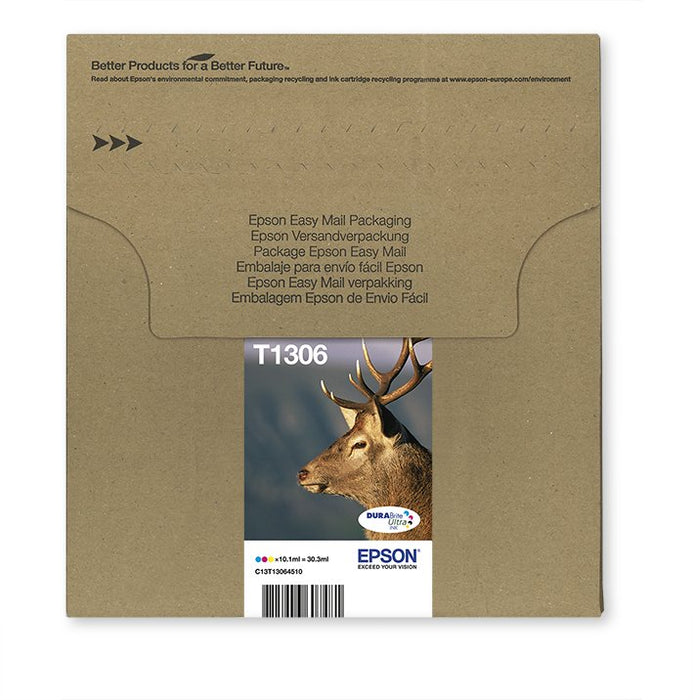 EAN 8715946607481 - Epson Stag T1306 cartucho de tinta 3 pieza(s) Original Alto rendimiento (XL) Cian, Magenta, Amarillo imagen 10