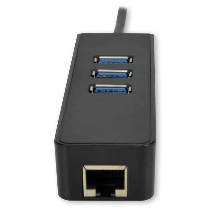 Mcl Usb Type-C To Gigabit Ethernet Adapter With 3 Ports Hub Usb 3.0