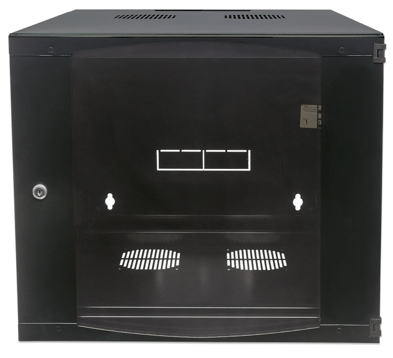 Intellinet Network Cabinet, Wall Mount (Double Section Hinged Swing Out), 9u, Usable Depth 235mm/Width 465mm, Negro, Flatpack, Max 30kg, Swings Out For Access To Back Of Cabinet When Installed On Wall, 19", Parts For Wall Install (Eg
