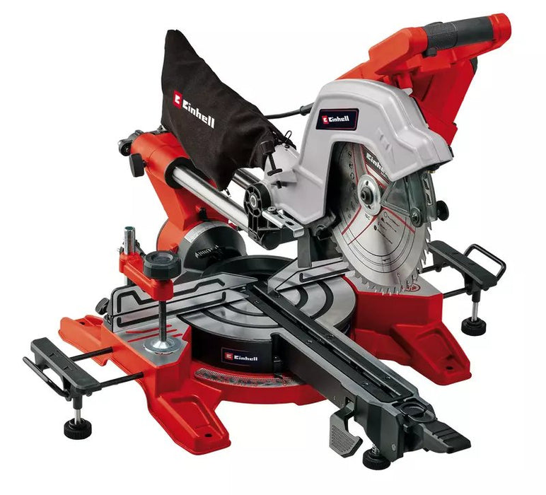 Sierras Einhell Te-Sm 10 L Dual, 4300877 De Corte A Inglete Y A Bisel Rojo