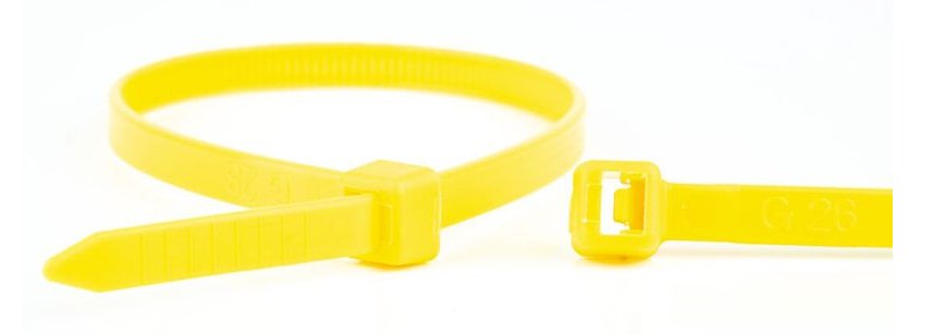 EAN 8717278571171 - WKK 110226471 presilla Brida reutilizable Plástico, Poliamida Amarillo 100 pieza(s) imagen 1