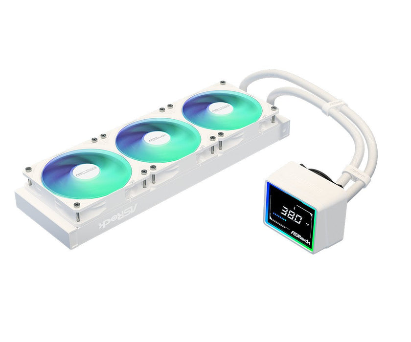 Refrigerador Liquido Cpu Asrock Challenger 360 Digital Argb White