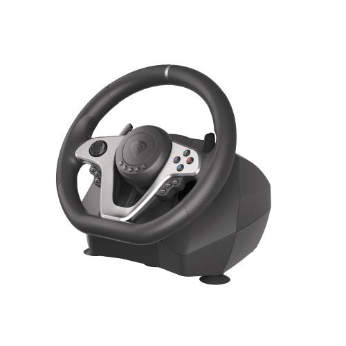 EAN 5901969425383 - GENESIS Seaborg 400 Negro, Plata USB Volante + Pedales Nintendo Switch, PC, PlayStation 4, Playstation 3, imagen 8