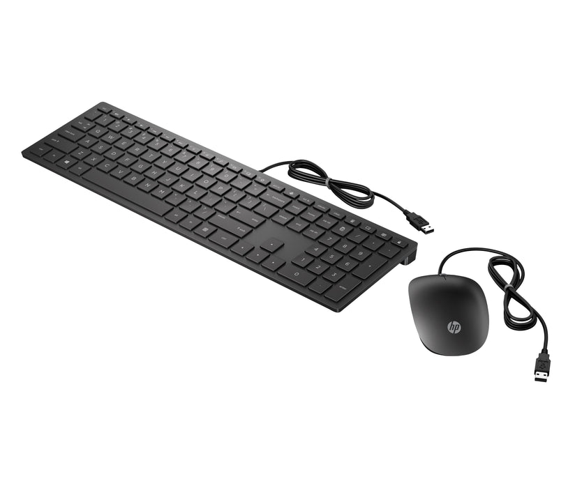 EAN 0192545457828 - HP Pavilion Wired Combo Keyboard 400 teclado Ratón incluido Oficina USB Negro imagen 3