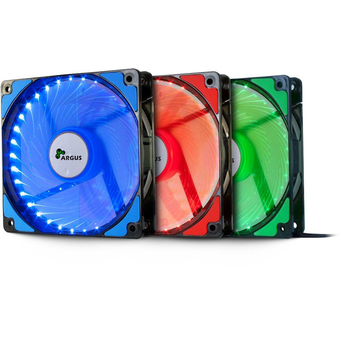 EAN 4260455642040 - Inter-Tech L-12025 Carcasa del ordenador Ventilador 12 cm Negro, Azul imagen 2