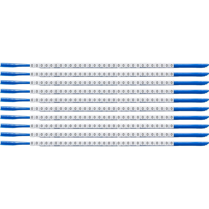 Clip Sleeve Wire Markers Scn-07-0, Black, White,