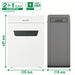 EAN 4002432127207 - Leitz 80950000 triturador de papel Microcorte 55 dB Gris, Blanco imagen 11