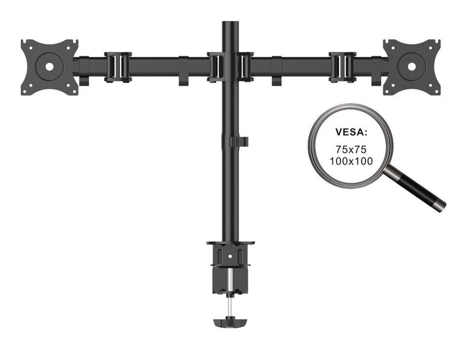 EAN 4251364706381 - PureMounts PM-OFFICE-02 soporte para monitor 68,6 cm (27") Escritorio Negro imagen 2