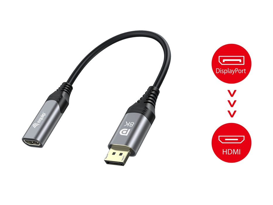 EAN 4015867230039 - Equip 133446 adaptador de cable de vídeo 0,15 m Negro, Gris imagen 5