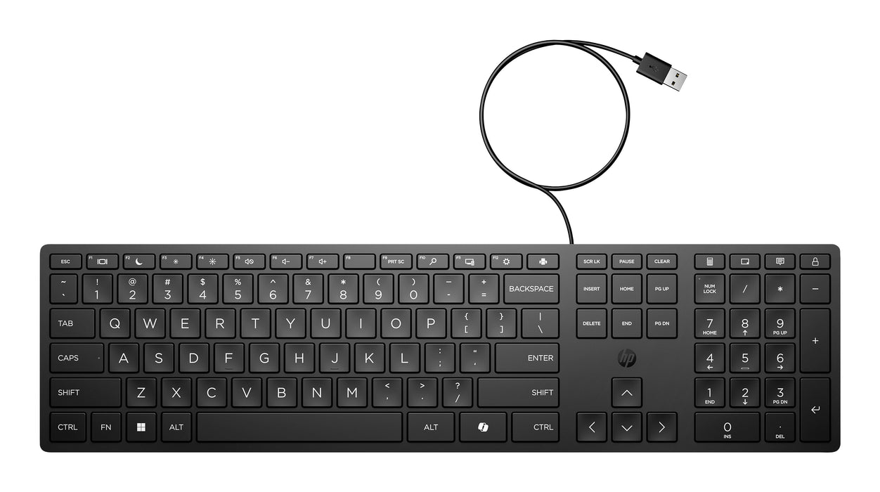 EAN 5715063730782 - HP 320K Wired Keyboard teclado Oficina USB Negro imagen 4