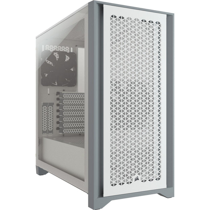 Caja Pc Corsair 4000d Airflow Midi Tower Blanco Corsair Crystal 4000d Airflow Mid-Tower Cristal Templado Blanca Cc-9011201-Ww