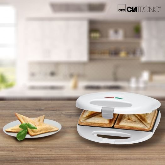EAN 4006160616583 - Clatronic ST 3477 sandwichera 750 W Blanco imagen 5