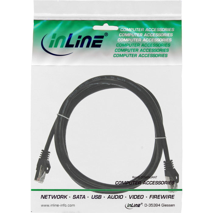 Cable De Red Inline Sf/Utp Cat.5e Negro 2m