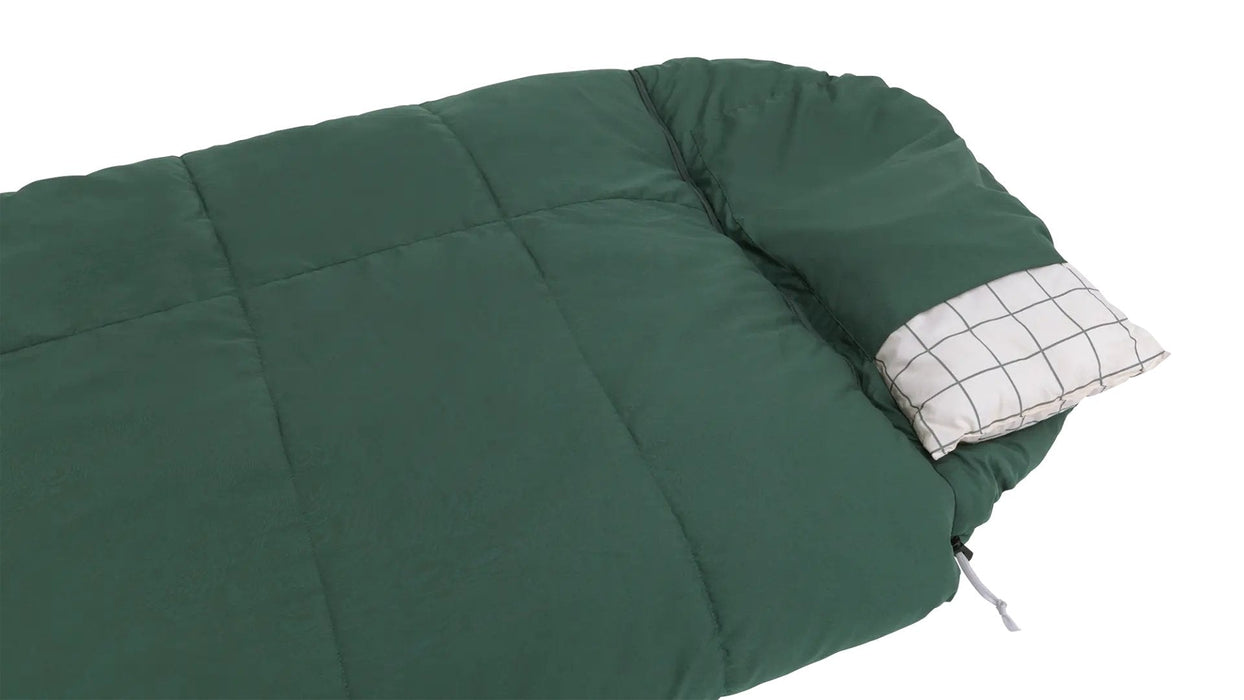 Saco De Dormir Outwell Camper Prime, Cremallera Izquierda, Verde.