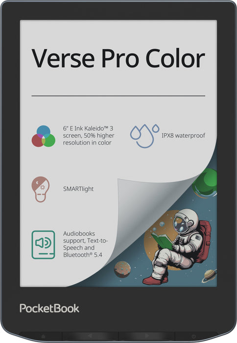 EAN 7640152097270 - PocketBook Verse Pro Color lectore de e-book Pantalla táctil 16 GB Wifi Negro, Azul imagen 1