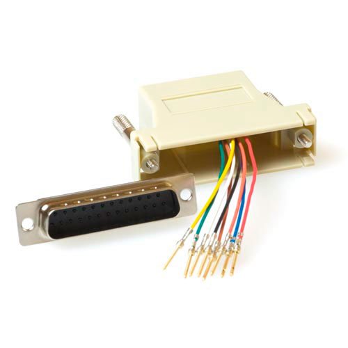 Mountable Heavy Duty Adapter Rj-45 Female To 25 Pole D-Sub Male