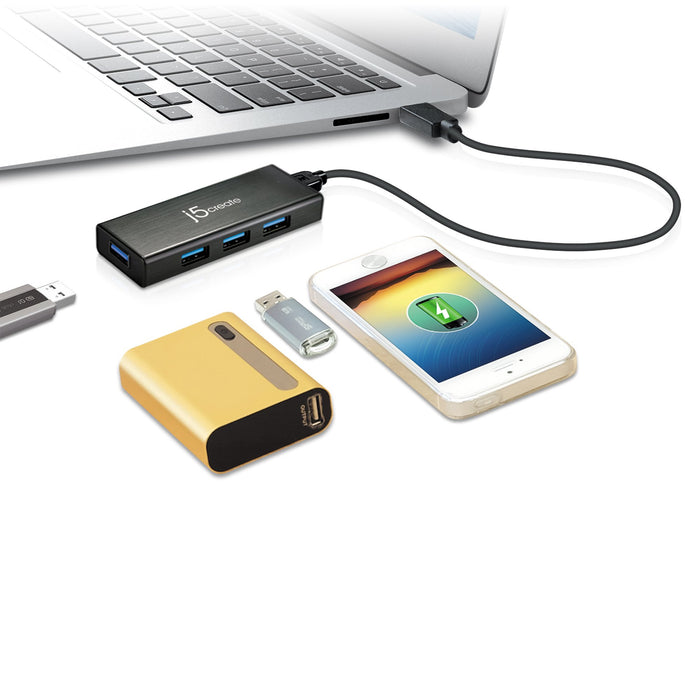 EAN 0847626000355 - j5create JUH340 USB 3.2 Gen 1 (3.1 Gen 1) Micro-B 5000 Mbit/s Negro imagen 5