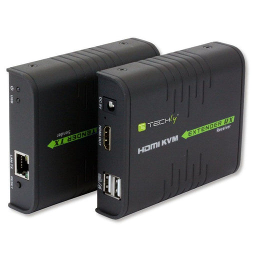 EAN 8054529028214 - Techly IDATA HDMI-KVM2 extensor KVM Transmisor y receptor imagen 1