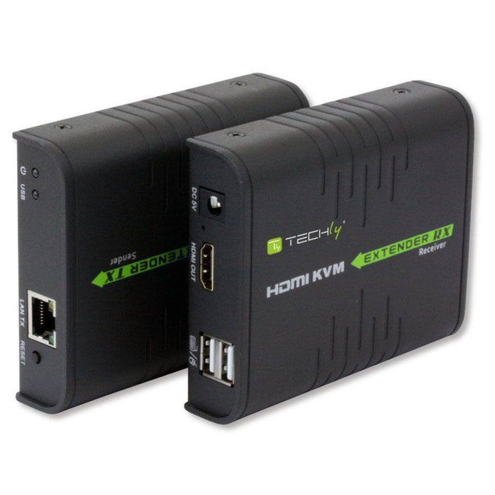 EAN 8054529028214 - Techly IDATA HDMI-KVM2 extensor KVM Transmisor y receptor imagen 1